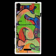 Coque Sony Xperia T3 graffiti fuck 