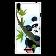 Coque Sony Xperia T3 Panda géant en cartoon