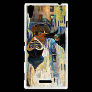 Coque Sony Xperia T3 Peinture du canal de Venise en Italie