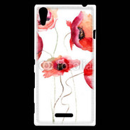 Coque Sony Xperia T3 Peinture de Coquelicots