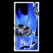 Coque Sony Xperia T3 Speedster tuning bleu