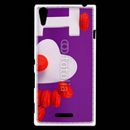 Coque Sony Xperia T3 I love Macarons
