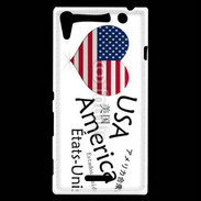 Coque Sony Xperia T3 I love USA 6