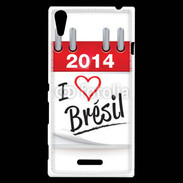 Coque Sony Xperia T3 I love Bresil 2014