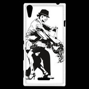 Coque Sony Xperia T3 Dessin de Danseur en couple