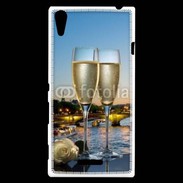 Coque Sony Xperia T3 Amour au champagne