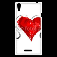 Coque Sony Xperia T3 Love en peinture 5