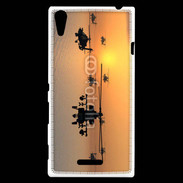 Coque Sony Xperia T3 Hélicoptère Apache de nuit