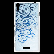 Coque Sony Xperia T3 Fond tribal bleu