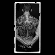 Coque Sony Xperia T3 Tatouage d'un ange dans le dos