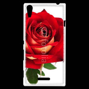 Coque Sony Xperia T3 Rose rouge