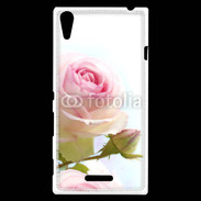 Coque Sony Xperia T3 Rose couleur rose