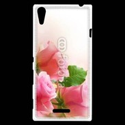 Coque Sony Xperia T3 Belle rose 2