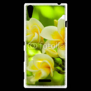 Coque Sony Xperia T3 Fleurs Frangipane