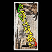 Coque Sony Xperia T3 Rastafari graffiti