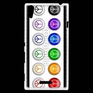Coque Sony Xperia T3 Love and peace 5
