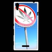 Coque Sony Xperia T3 Interdiction de cannabis