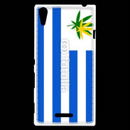 Coque Sony Xperia T3 Drapeau Uruguay cannabis 2