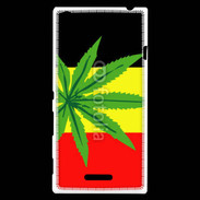 Coque Sony Xperia T3 Drapeau allemand cannabis