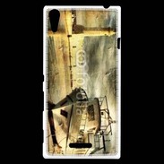 Coque Sony Xperia T3 Phare et bateau Vintage