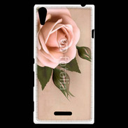 Coque Sony Xperia T3 Rose rétro 