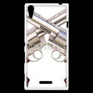 Coque Sony Xperia T3 Double revolver