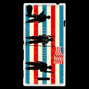 Coque Sony Xperia T3 Soldat américain