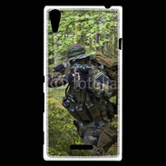 Coque Sony Xperia T3 Militaire en forêt