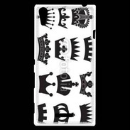 Coque Sony Xperia T3 Collection de couronnes de Roi