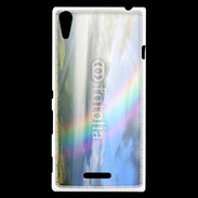 Coque Sony Xperia T3 Arc en ciel à la montagne