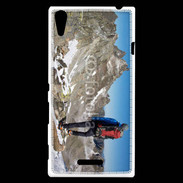 Coque Sony Xperia T3 Randonnée à la montagne
