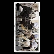 Coque Sony Xperia T3 Abrivado Chevaux et taureaux