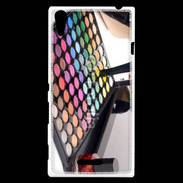 Coque Sony Xperia T3 Palette maquillage, vernis et escarpins