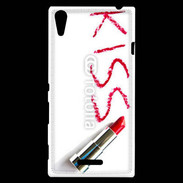 Coque Sony Xperia T3 Kiss avec rouge à lèvres