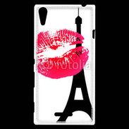 Coque Sony Xperia T3 Tour eiffel bisous