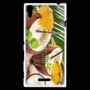 Coque Sony Xperia T3 Pinacolada dans une noix de coco 2