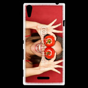Coque Sony Xperia T3 Femme tomate humour
