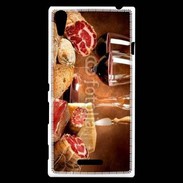 Coque Sony Xperia T3 Fromage, charcuterie et vin 2