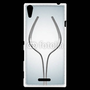 Coque Sony Xperia T3 Dessin verre à vin