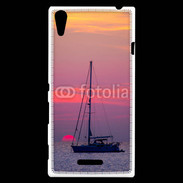 Coque Sony Xperia T3 Couché de soleil en mer 50