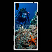 Coque Sony Xperia T3 Plongeur en mer 10