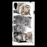 Coque Sony Xperia T3 Groupe de chatons