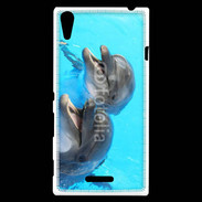 Coque Sony Xperia T3 Duo de dauphins