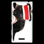 Coque Sony Xperia T3 Chiot joueur de tennis