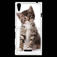 Coque Sony Xperia T3 Chaton gris 3