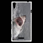 Coque Sony Xperia T3 Attaque de requin blanc