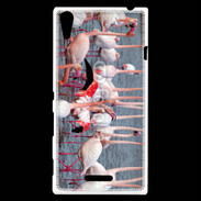 Coque Sony Xperia T3 flamand rose