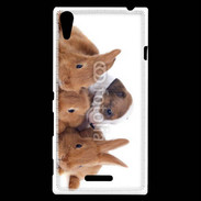 Coque Sony Xperia T3 Gardien de lapins