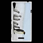 Coque Sony Xperia T3 Famille de Pingouin Empereur