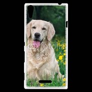 Coque Sony Xperia T3 Portrait de Chien Golden 5